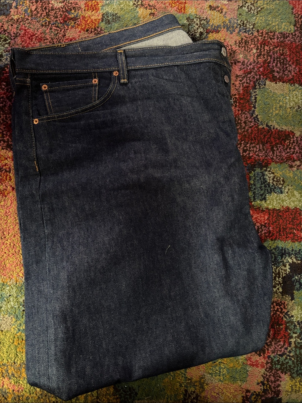 Levi's Men's Dark Indigo Straight Jeans